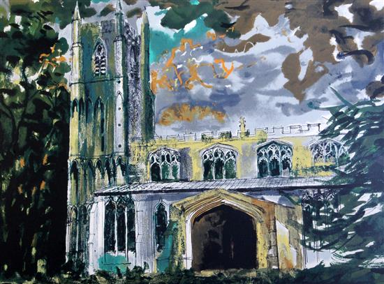 § John Piper (1903-1992) Walsoken, Norfolk, 1985, (Levinson 378) 21.5 x 27.5in.